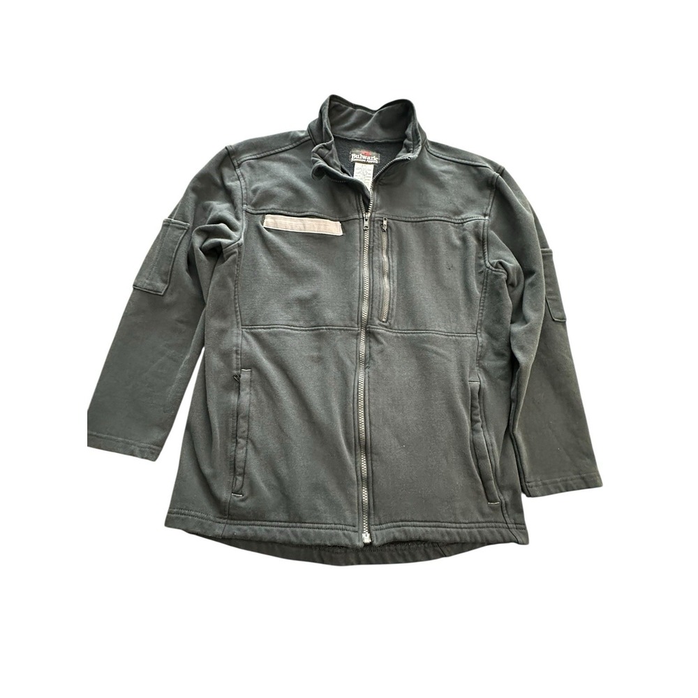 Bulwark FR Men's Heavyweight Flame Resistant Zip Jacket Black Small #J4-8